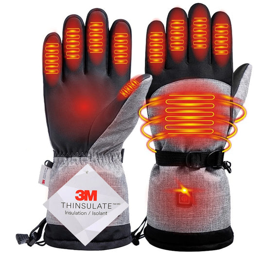 Gants d'hiver 3M Coton Chauffant Gants Electriques Thermiques Imperméables Snowboard Cyclisme Moto Ski Outdoor