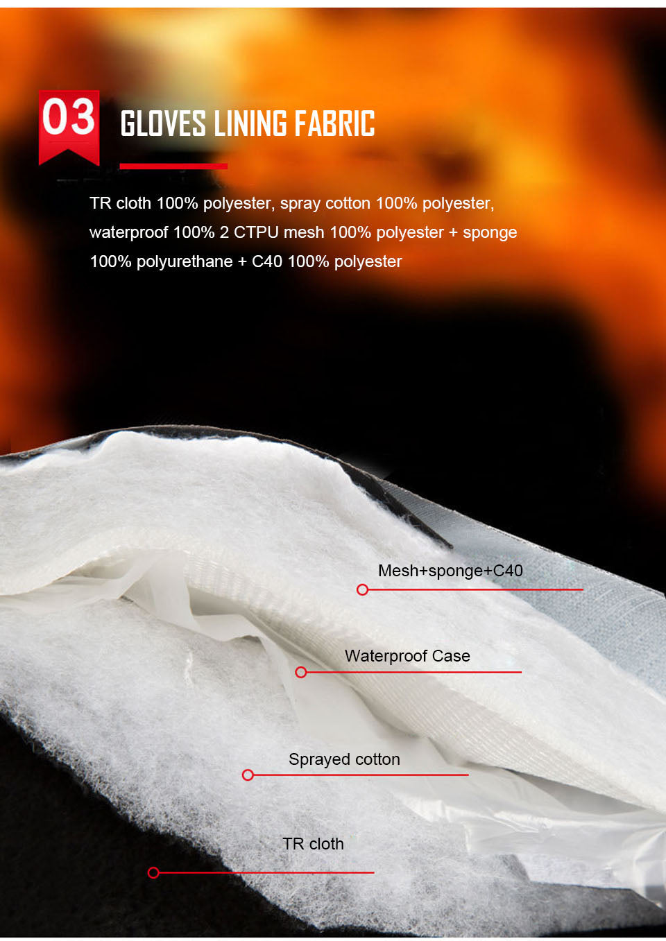 Gants d'hiver 3M Coton Chauffant Gants Electriques Thermiques Imperméables Snowboard Cyclisme Moto Ski Outdoor