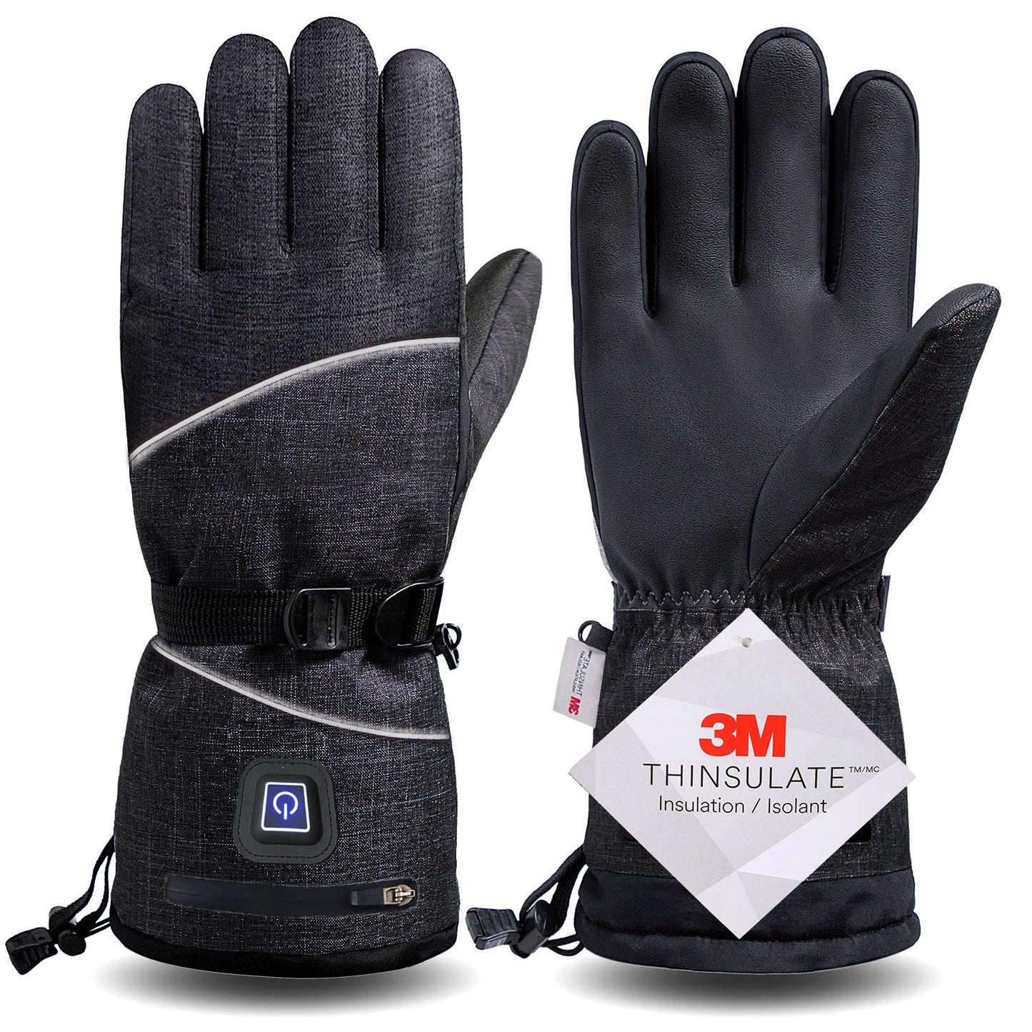 Gants d'hiver 3M Coton Chauffant Gants Electriques Thermiques Imperméables Snowboard Cyclisme Moto Ski Outdoor